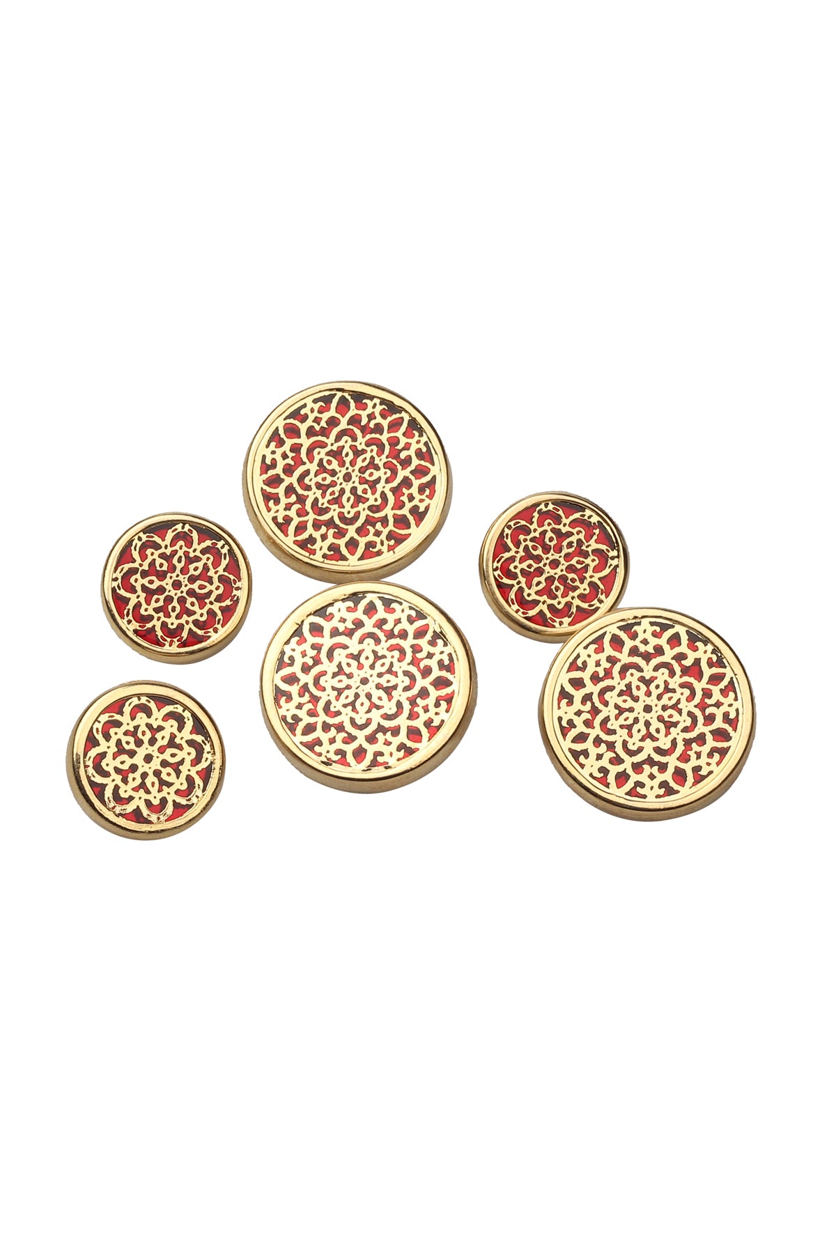 Red Jaal Button Set