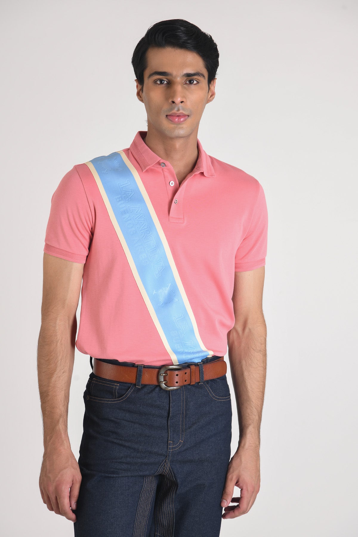 Solid Regular Fit Supima Polo T-shirt