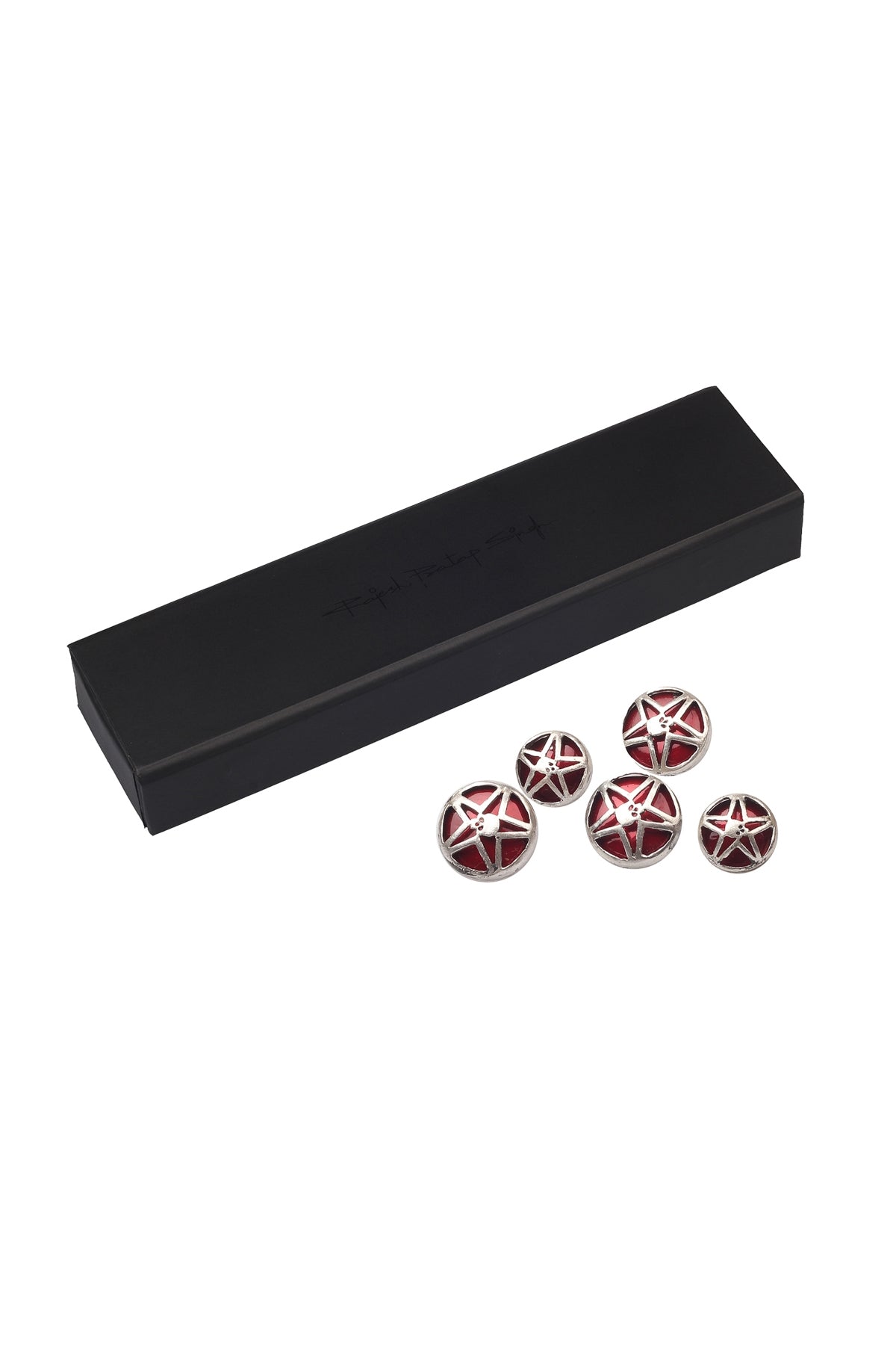 Silver Star Button Set