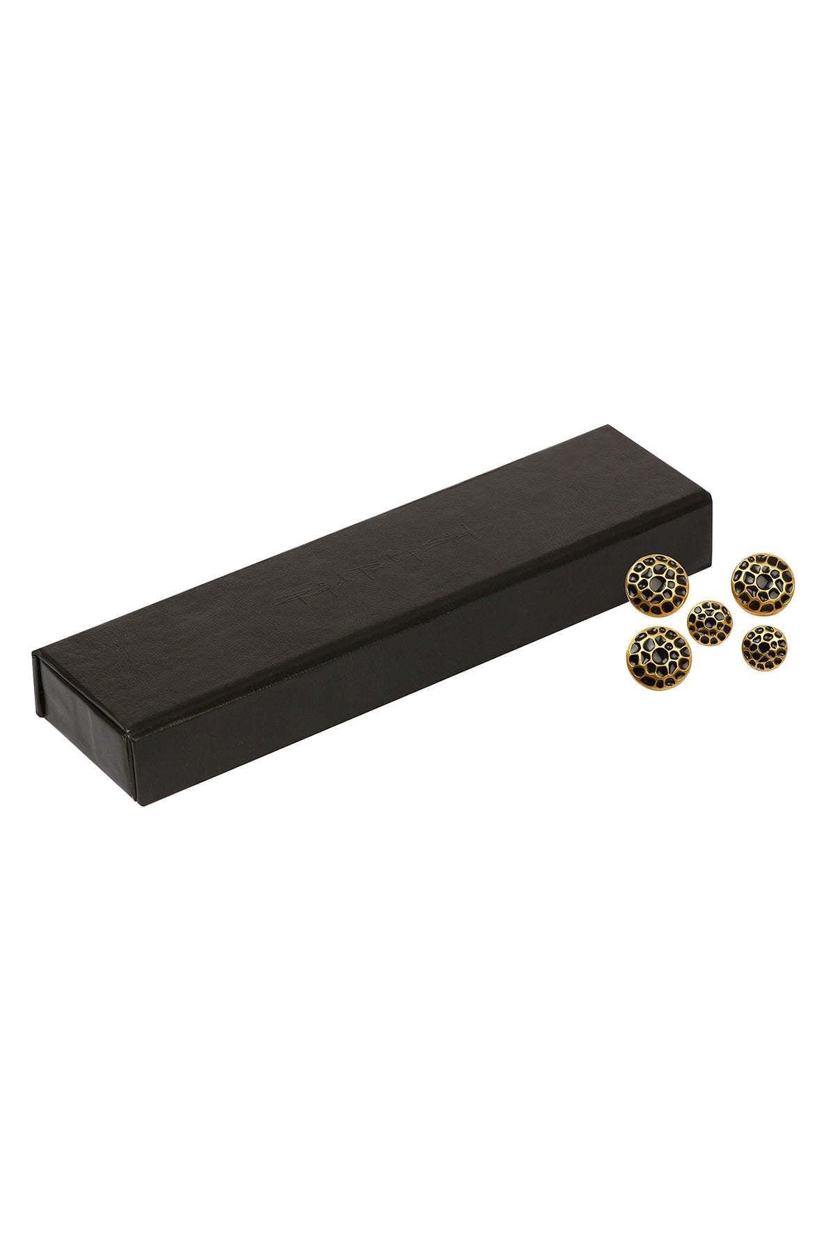 Black Enamel Button Set
