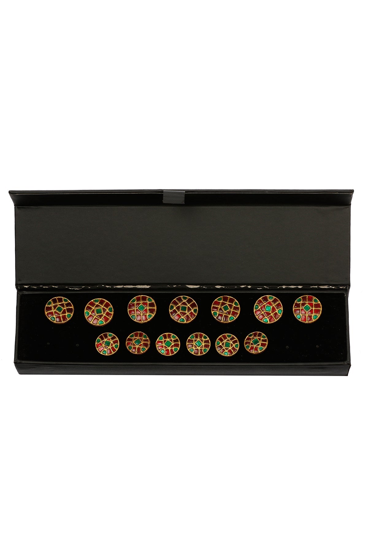 Garnet Button Set