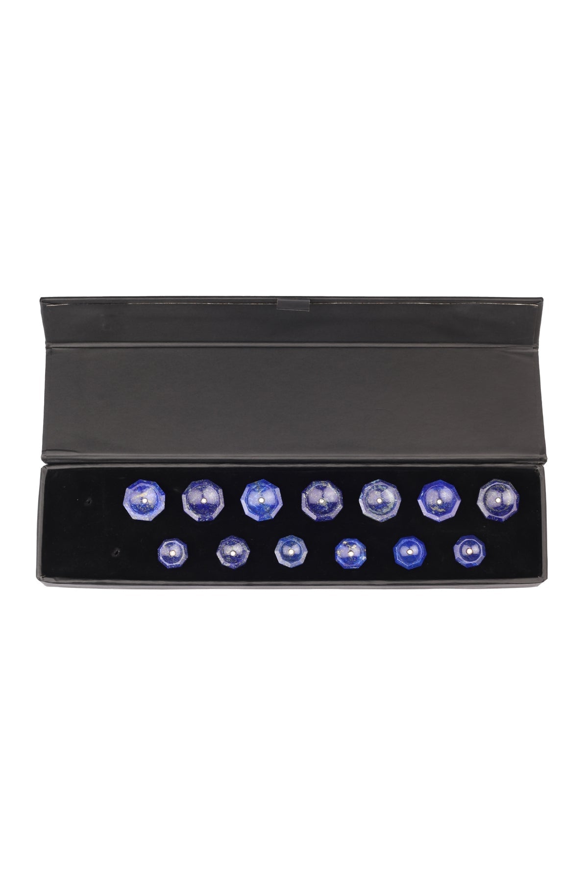 Hexagon Lapis Lazuli Buttons