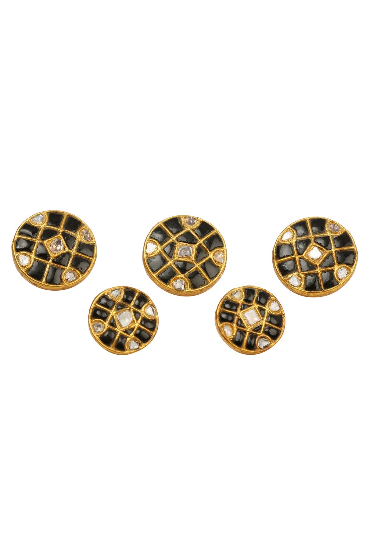 Diamond and Onyx Button Set