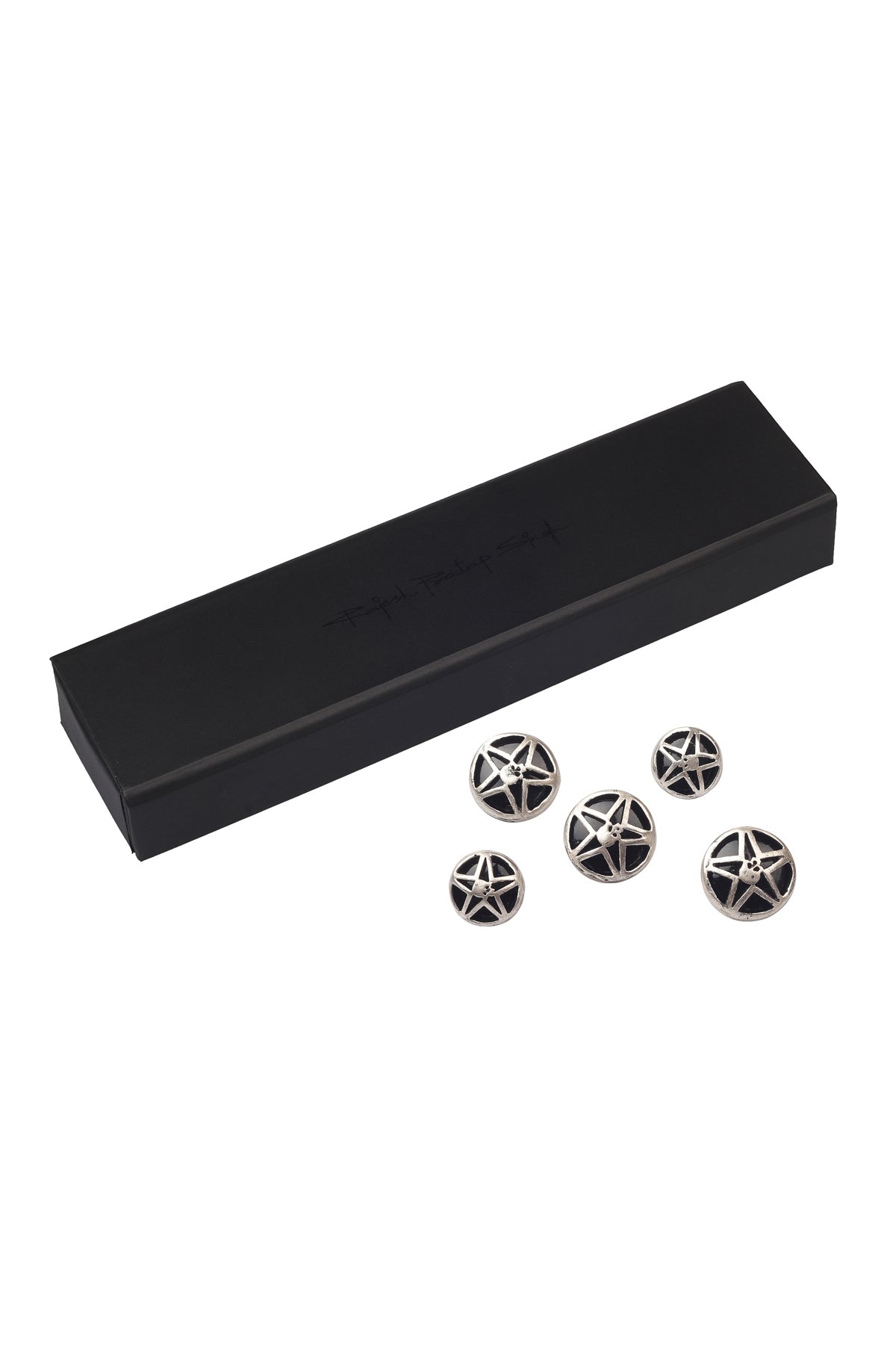 Silver Star Button Set