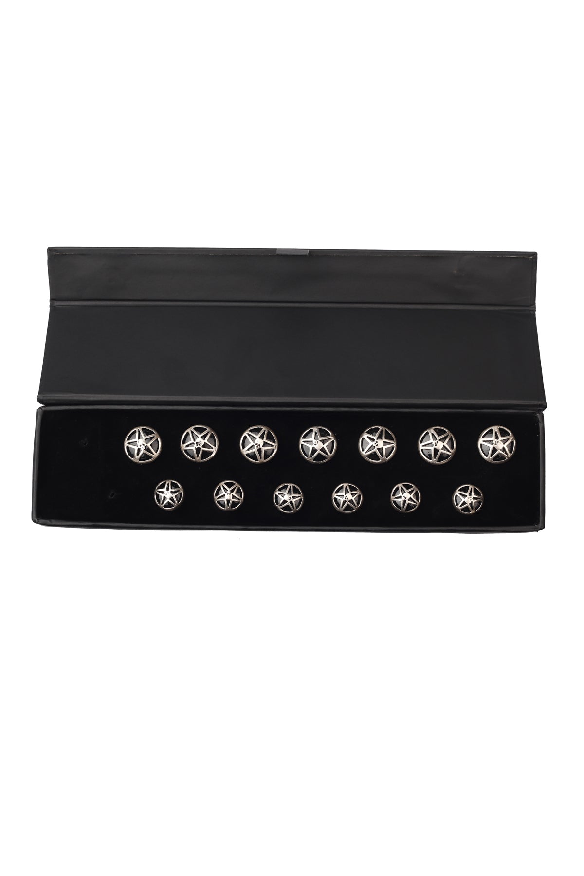 Silver Star Button Set