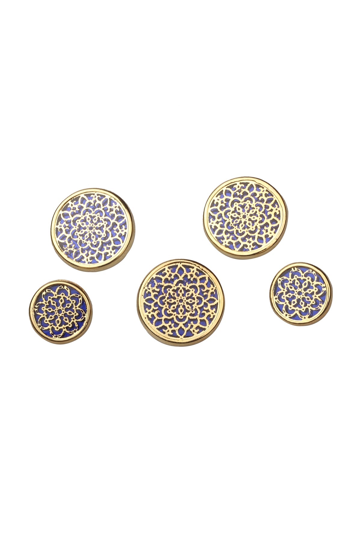 Blue Jaal Button Set