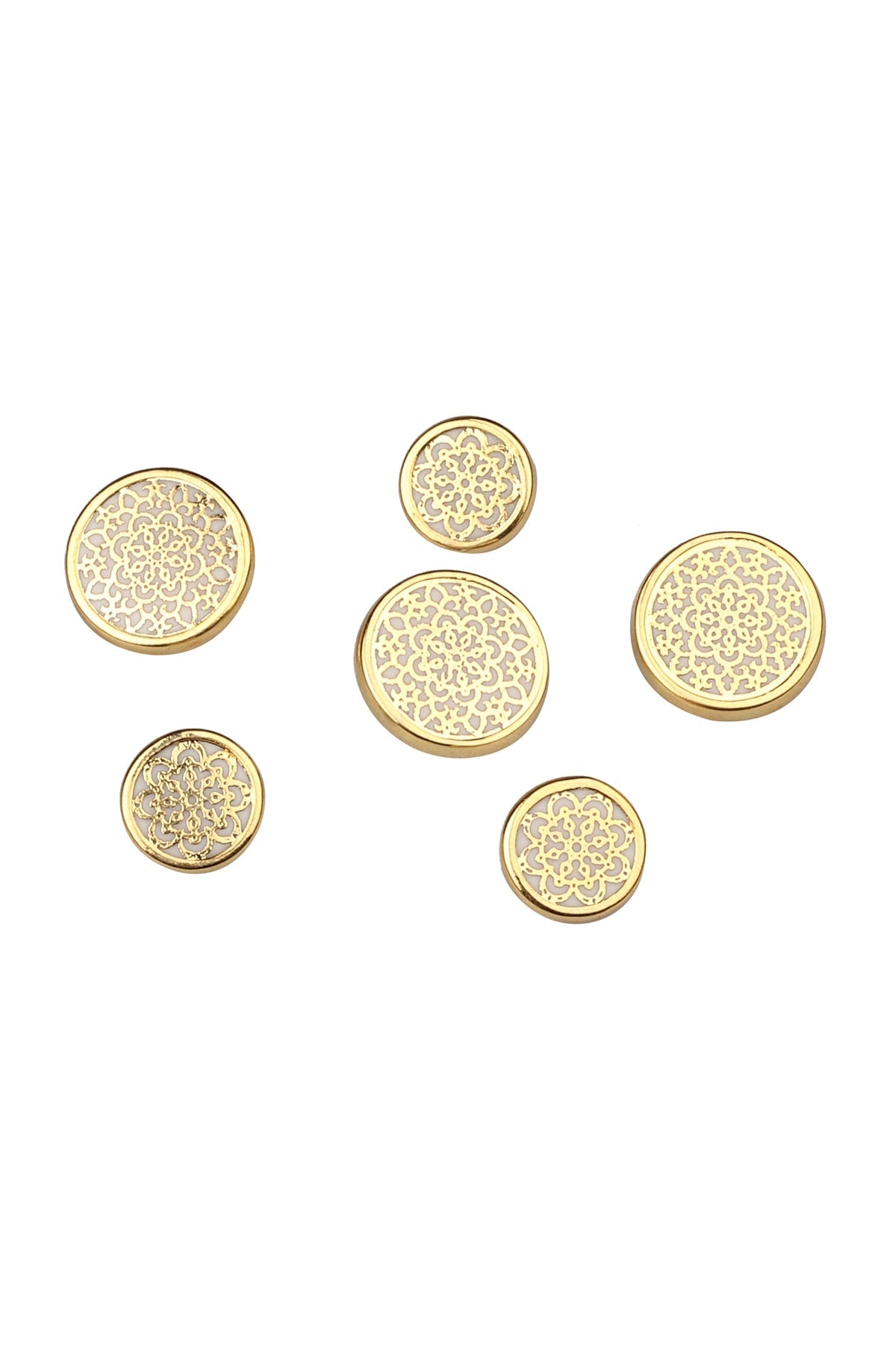 White Jaal Button Set