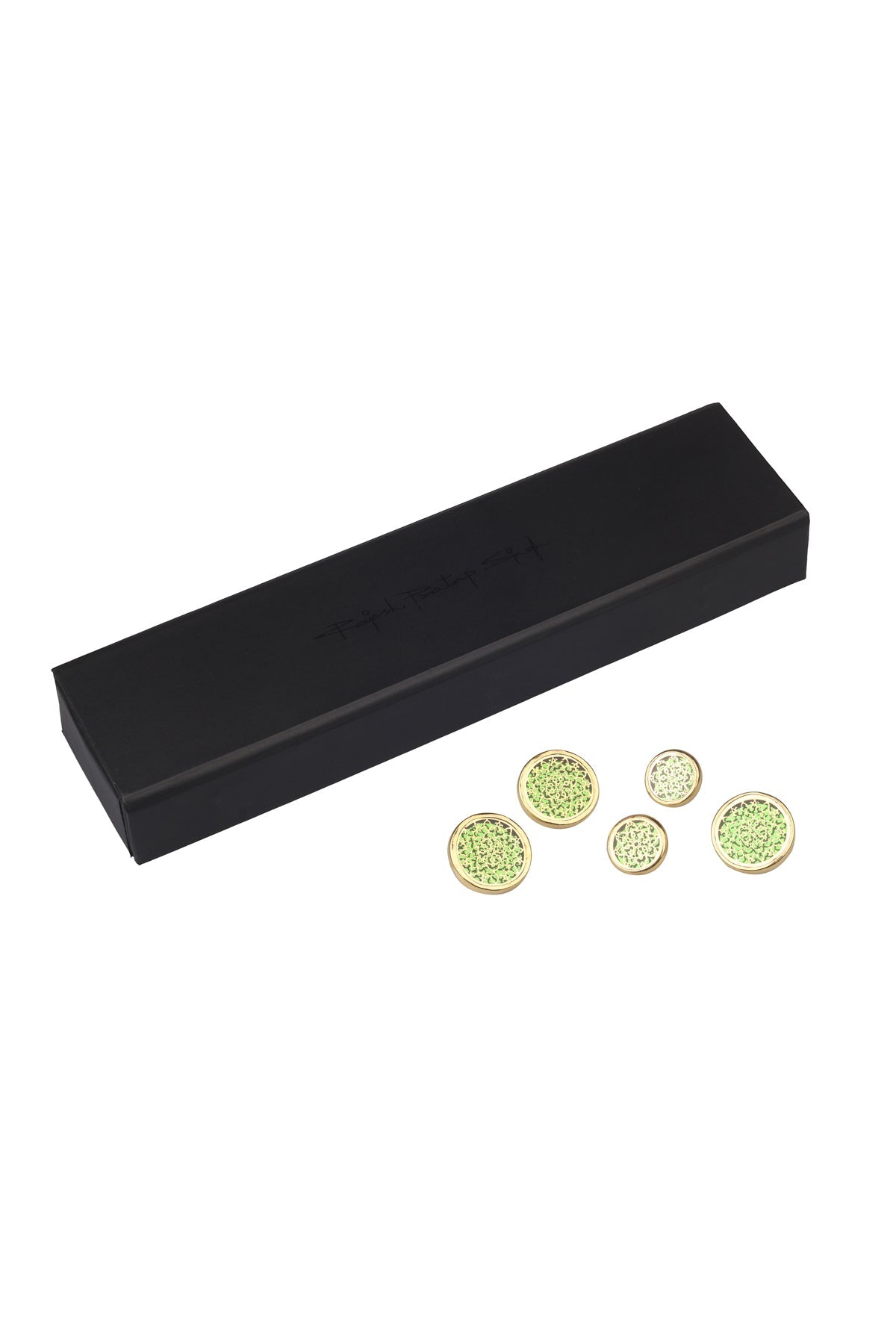 Green Jaal Button Set