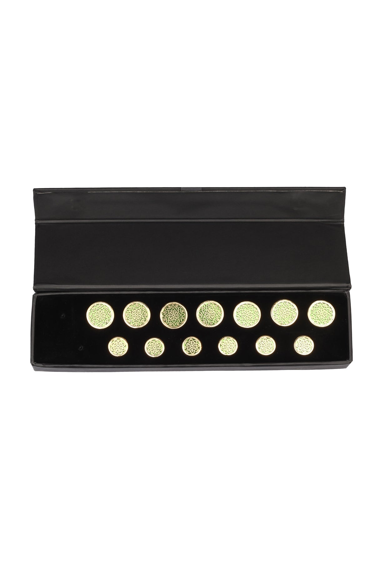 Green Jaal Button Set