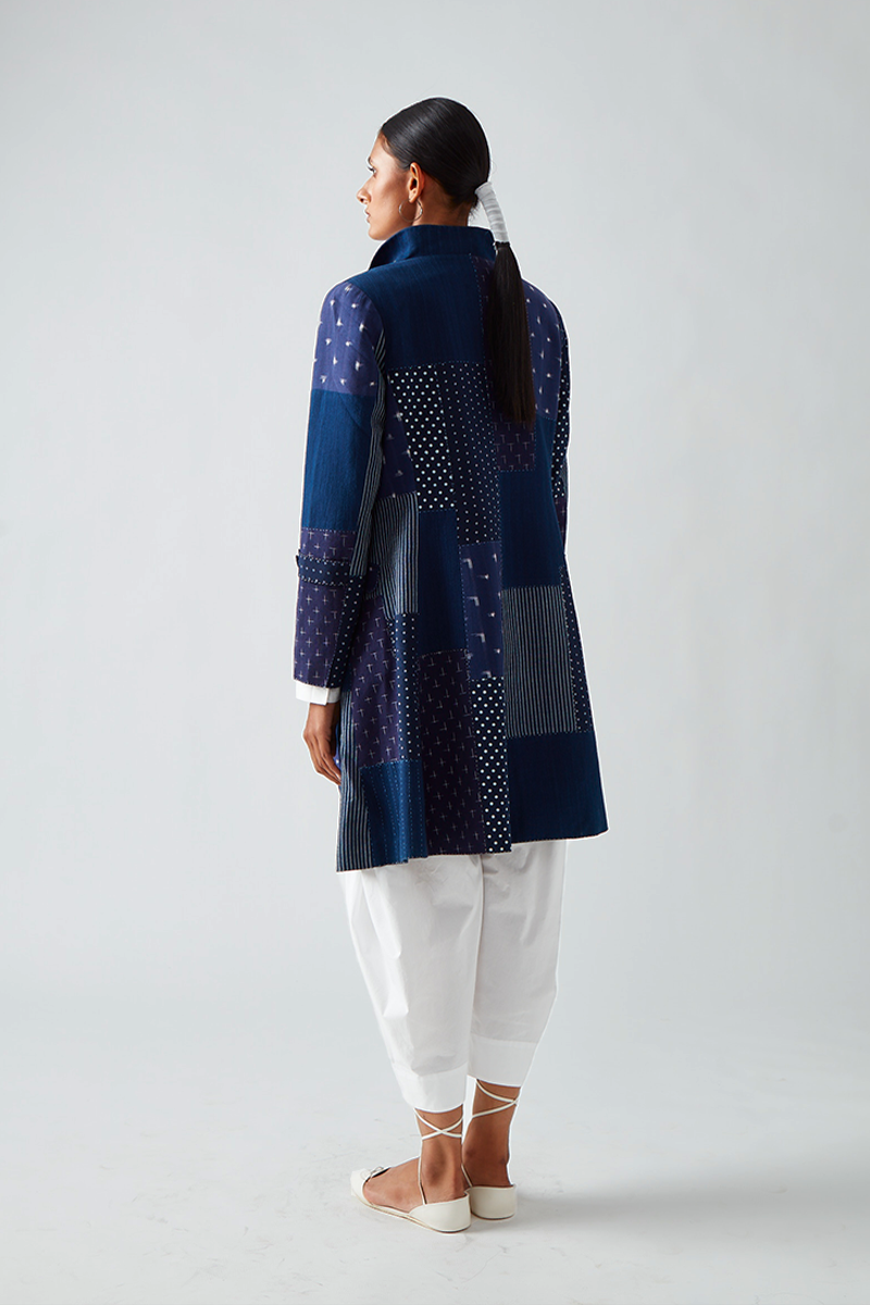 Dabi Patchwork Overlay Jacket