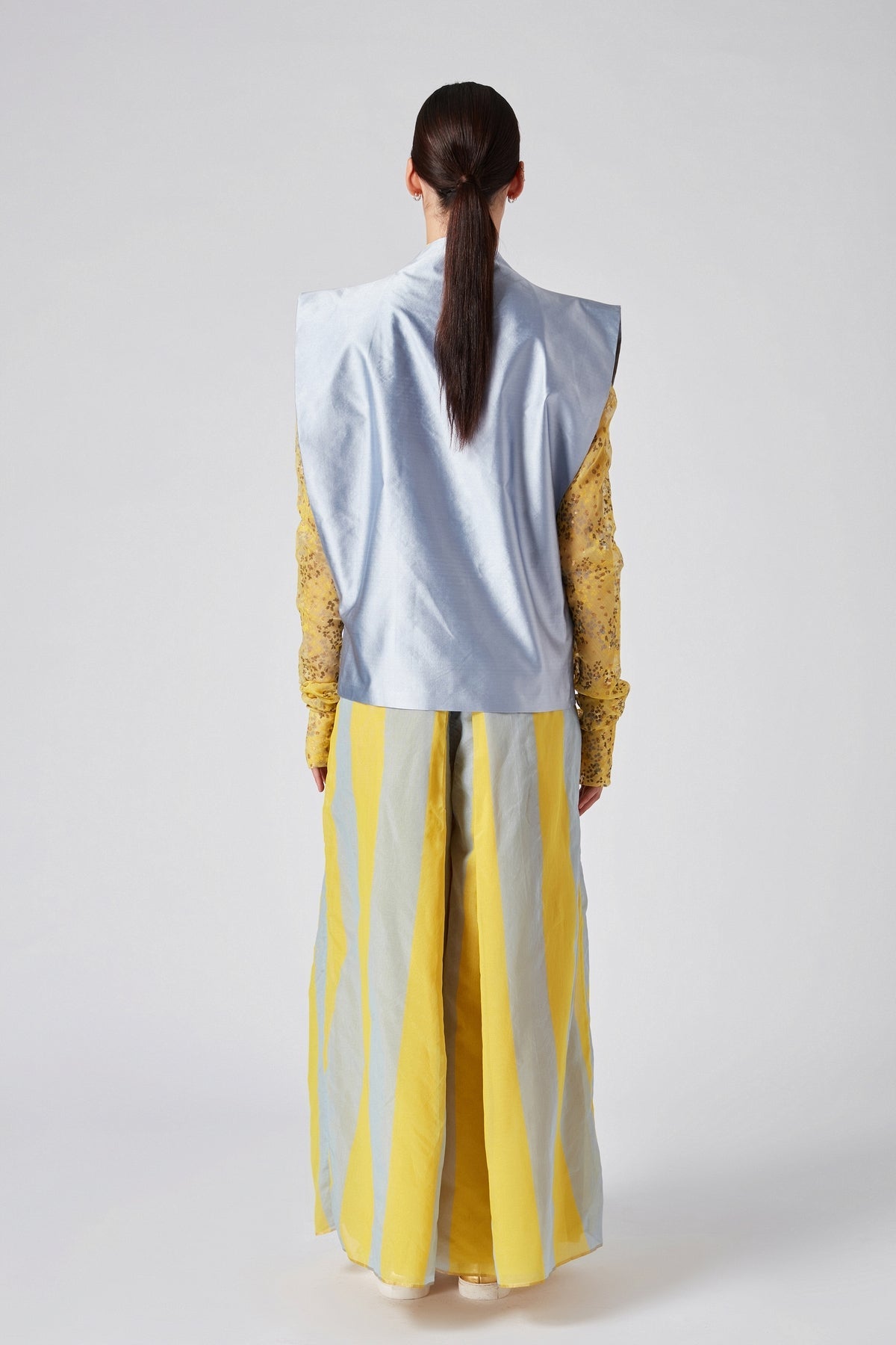 Desuri Handloom Stripe Belted Pants