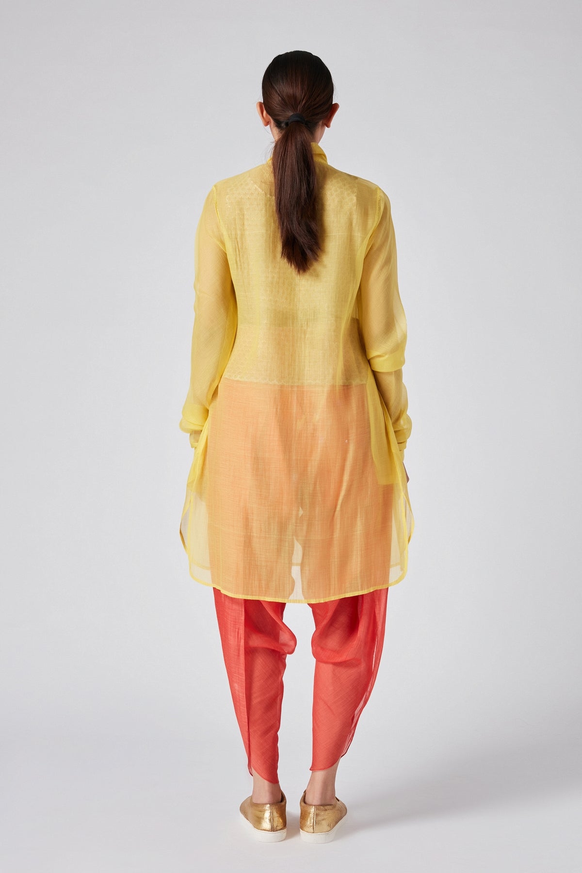 Kekri Congested Pintuck Yoke Tunic