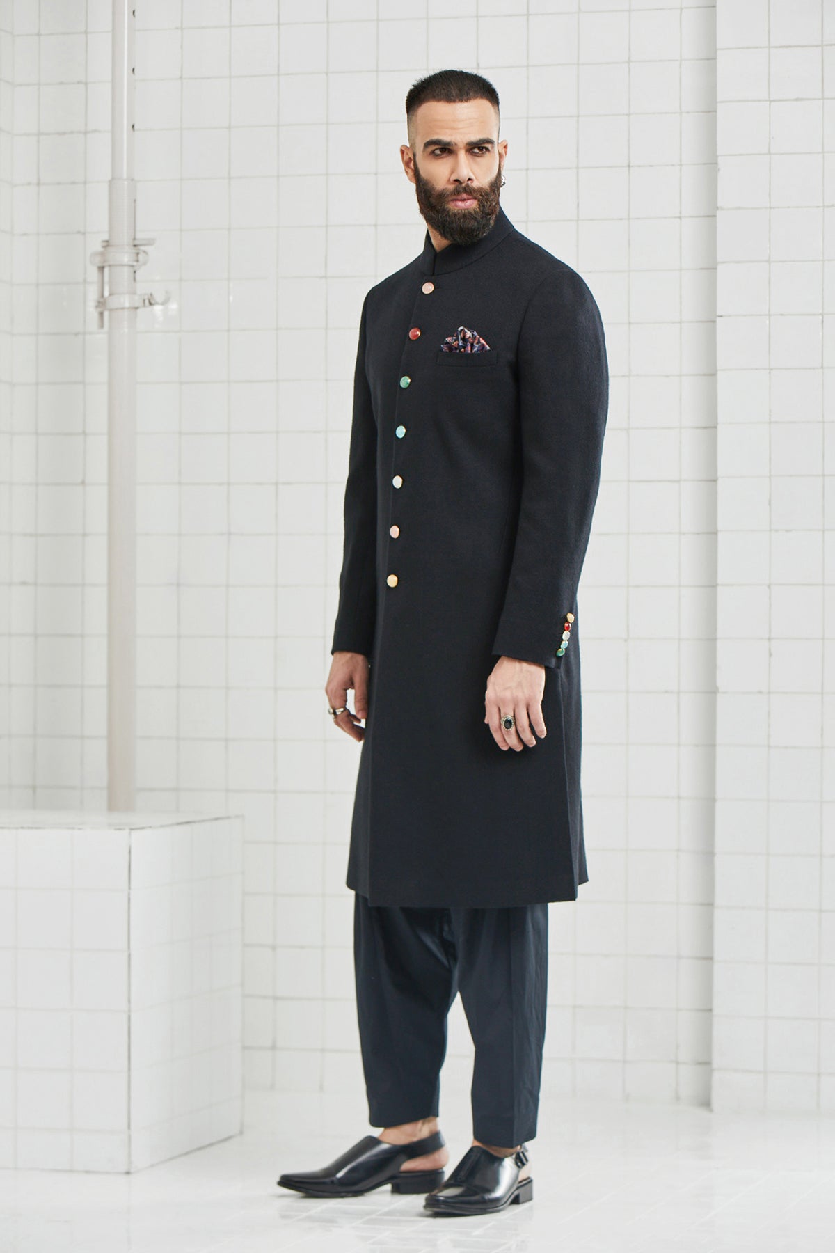 Saej Classic Wool Sherwani
