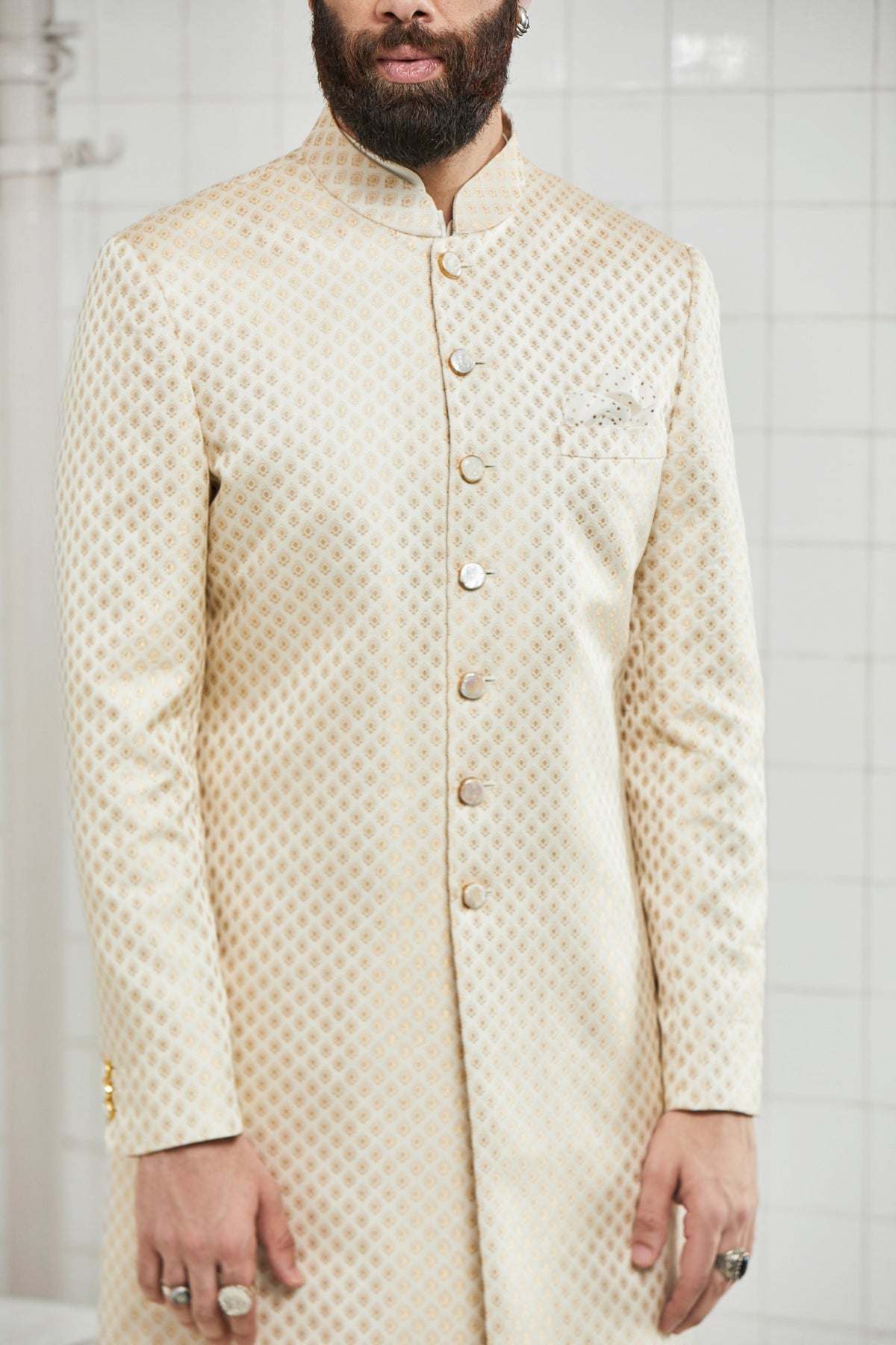 Awaniya Brocade Sherwani