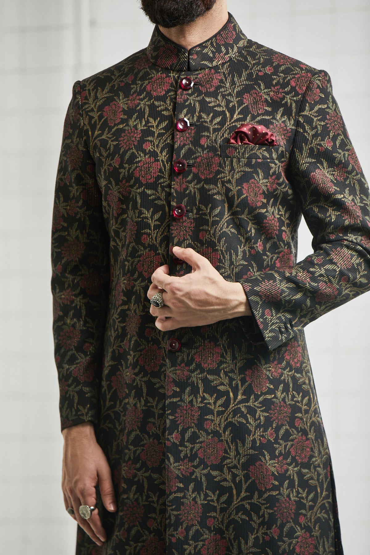 Chirota Textured Sherwani