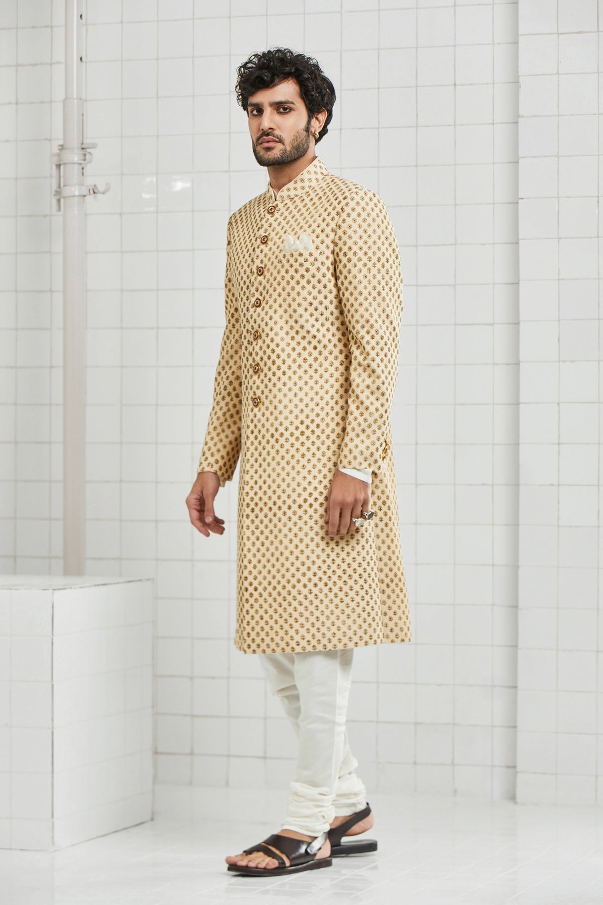 Chhitroli Textured Sherwani