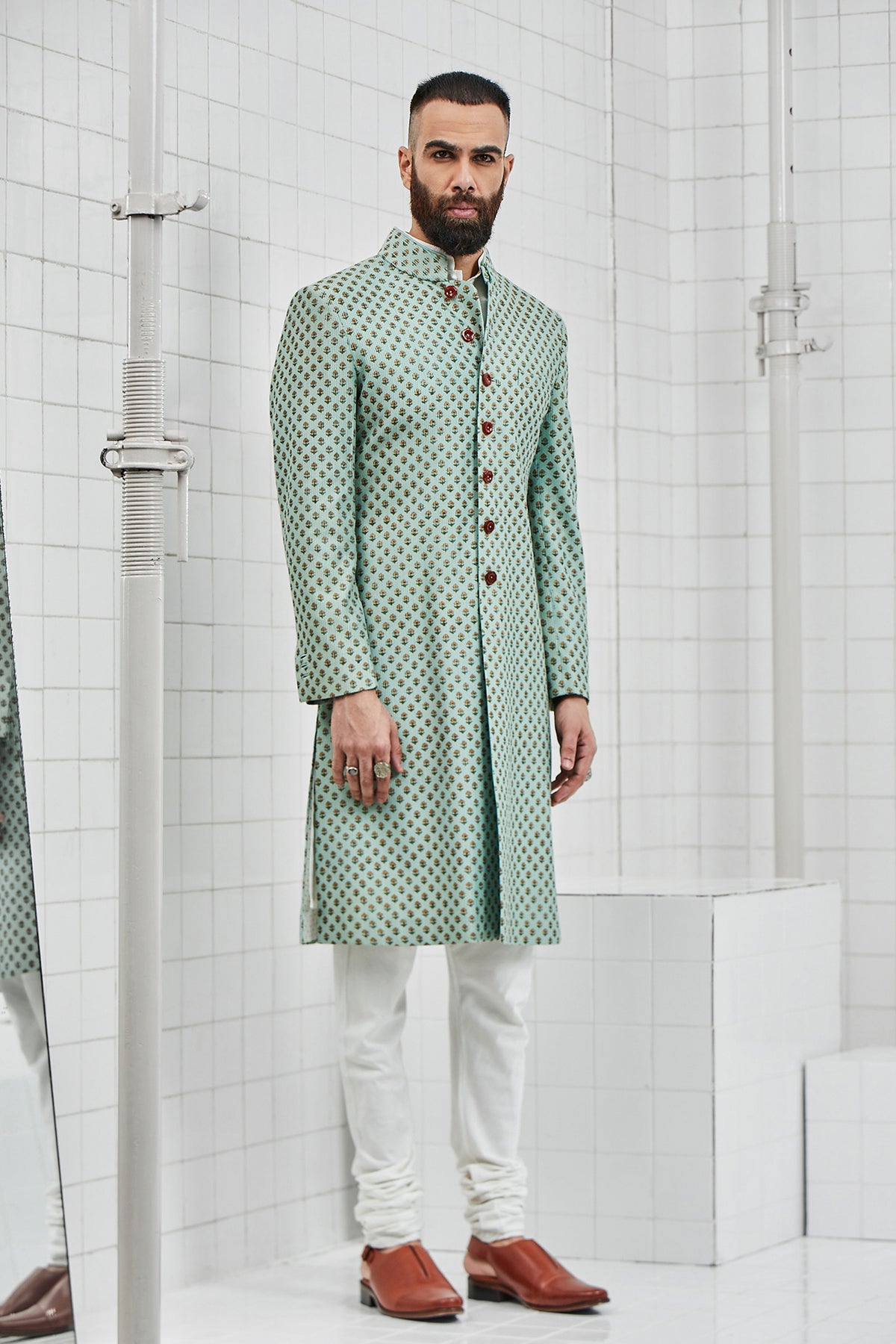 Chhitroli Textured Sherwani