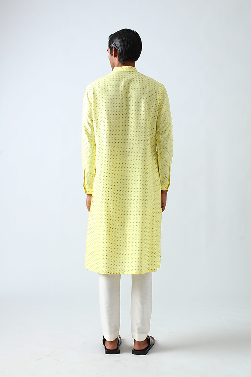 Dhadhu Pintuck Block Print Kurta Set
