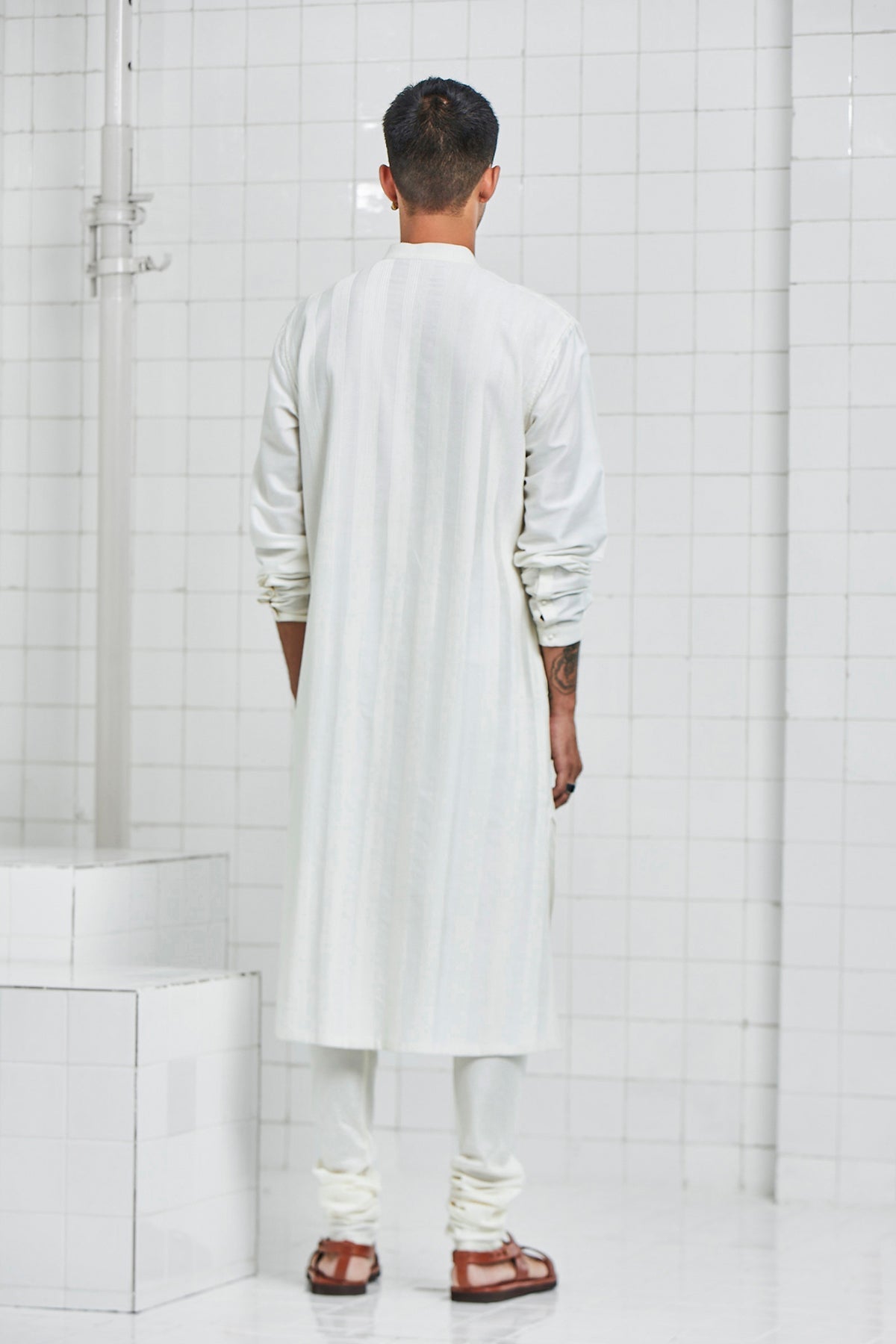 Laxmana Pintuck Quilting Kurta Set