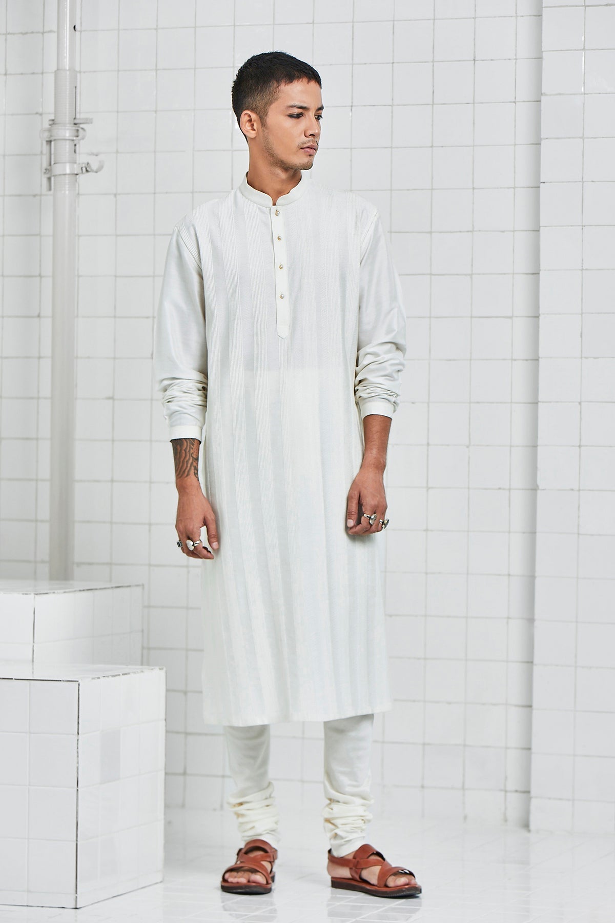 Laxmana Pintuck Quilting Kurta Set