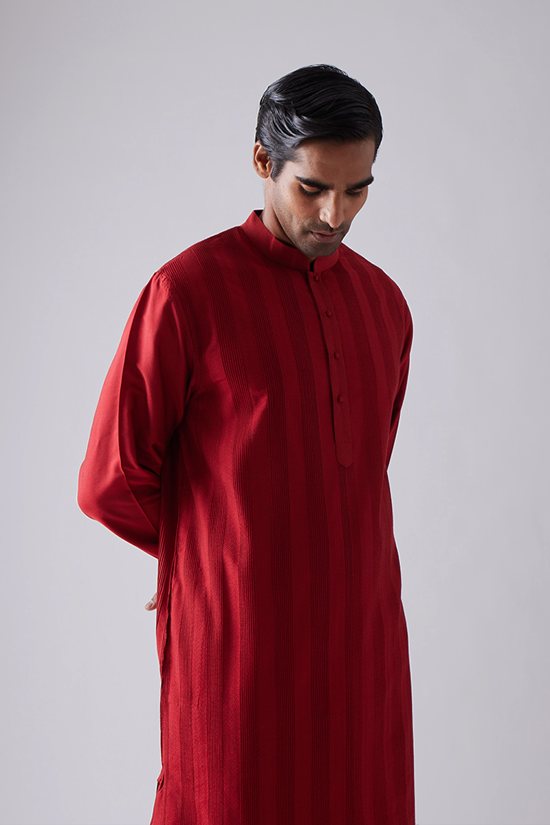 Laxmana Pintuck Quilting Kurta Set