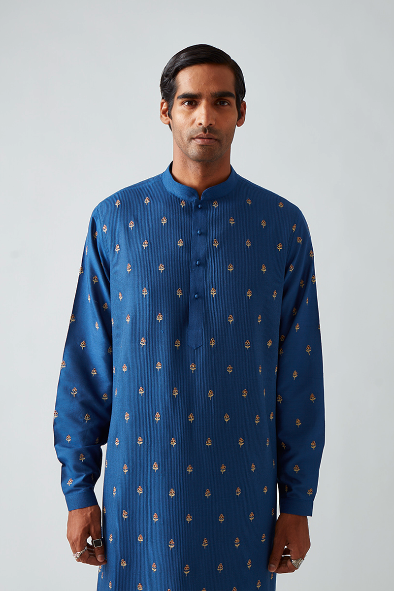 Neemla Pintuck Embroidery Kurta Set
