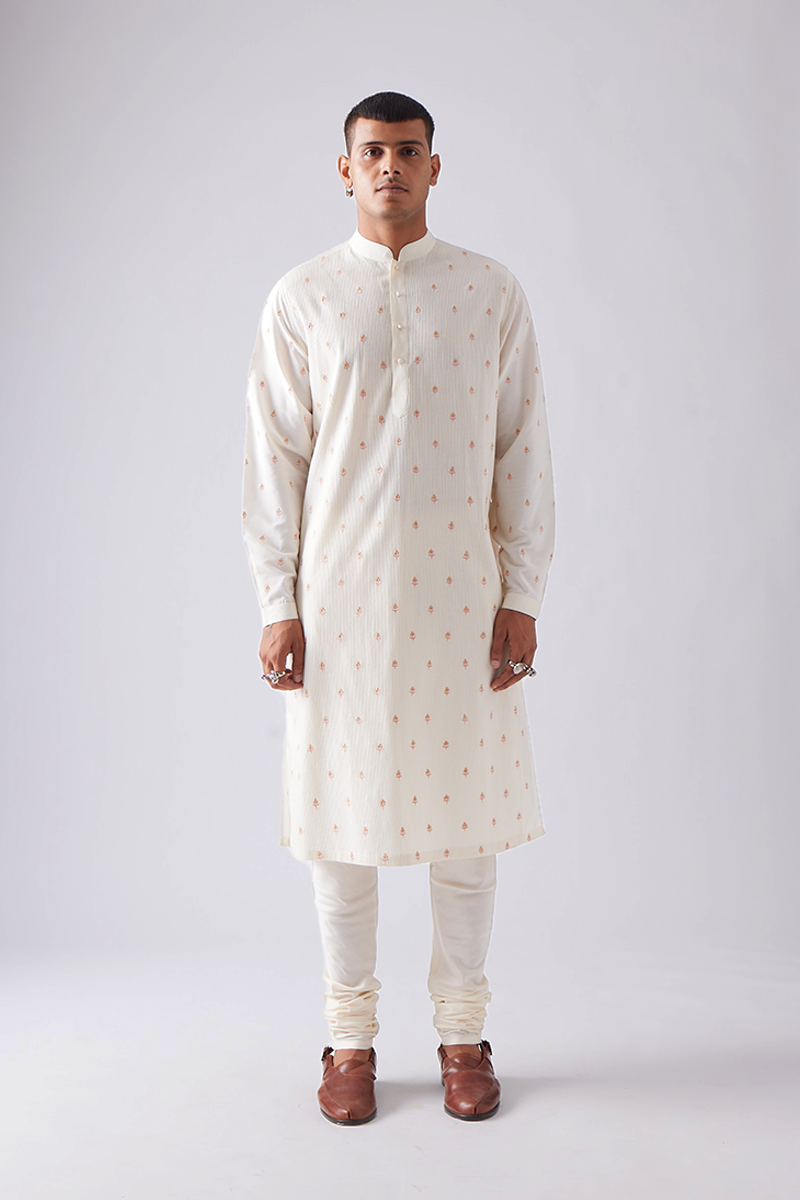 Neemla Pintuck Embroidery Kurta Set