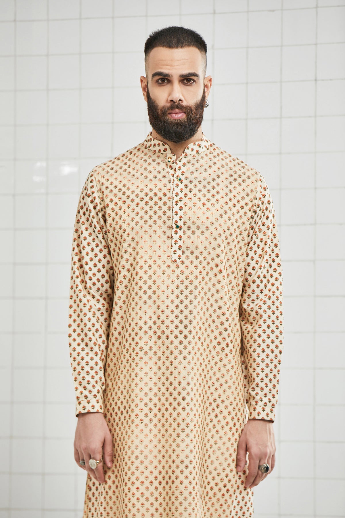 Chhitroli Pintuck Kurta Set
