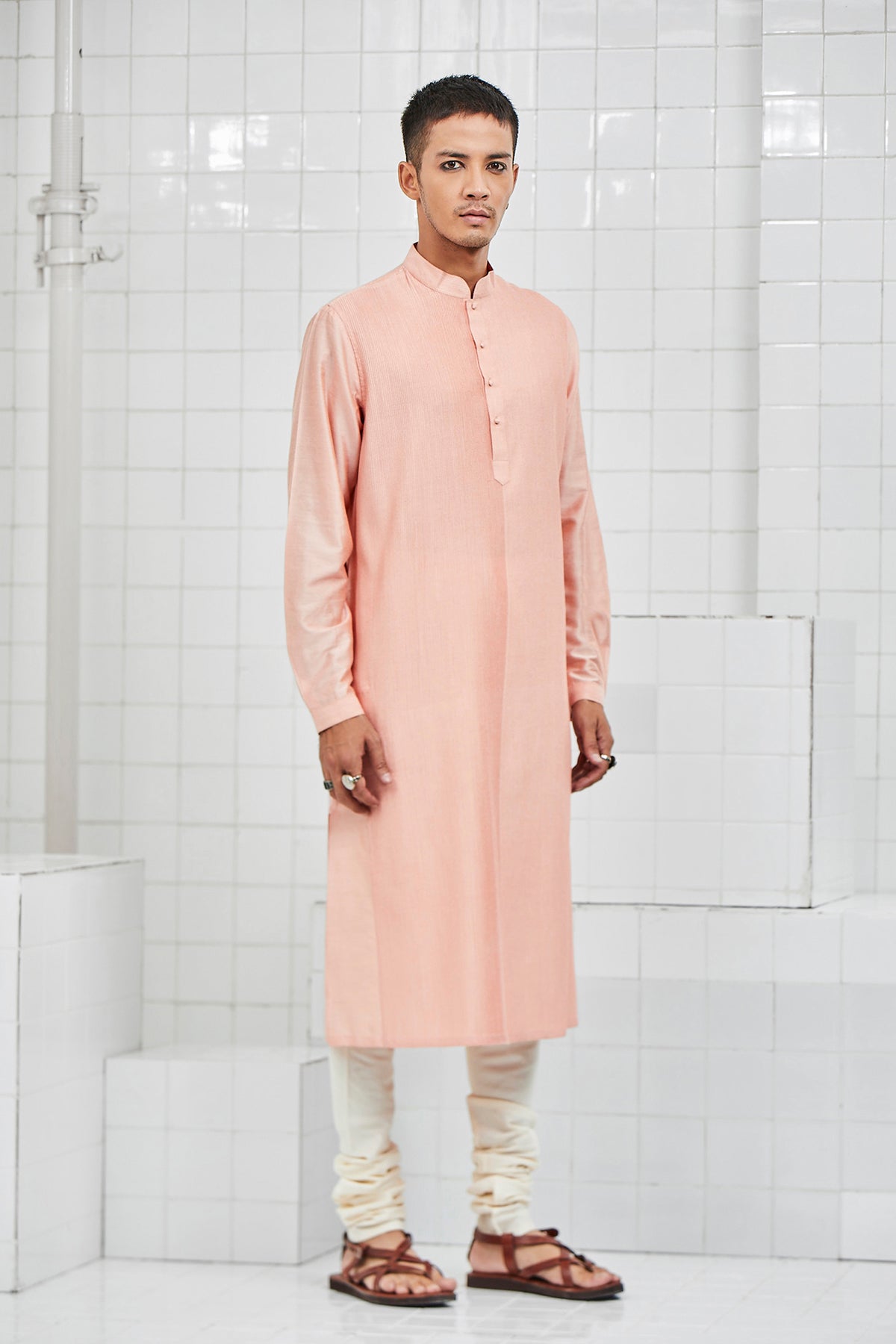 Khinsar Pintuck Kurta Set