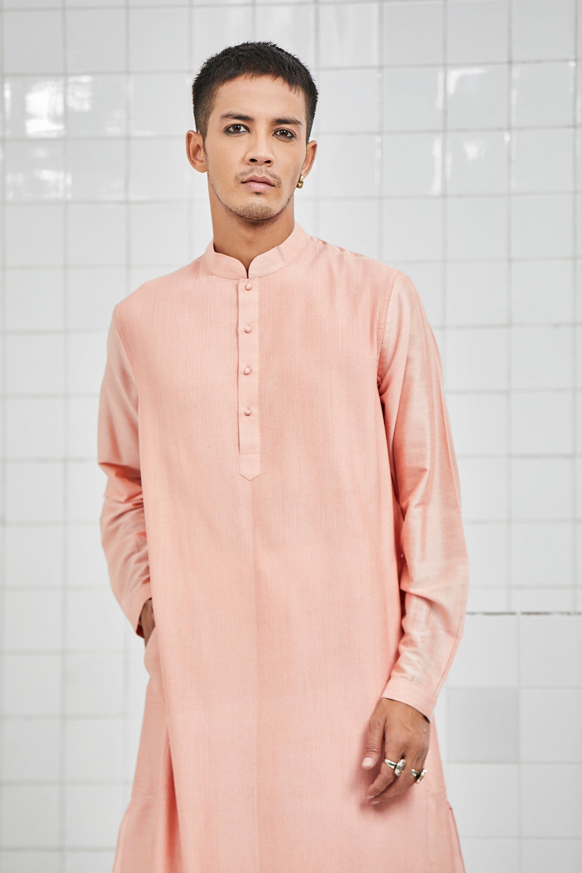 Khinsar Pintuck Kurta Set
