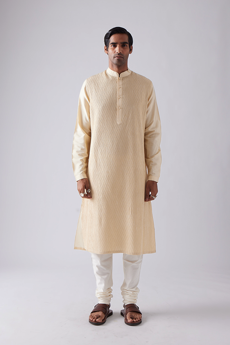 Chakwatka Pintuck Kurta Set