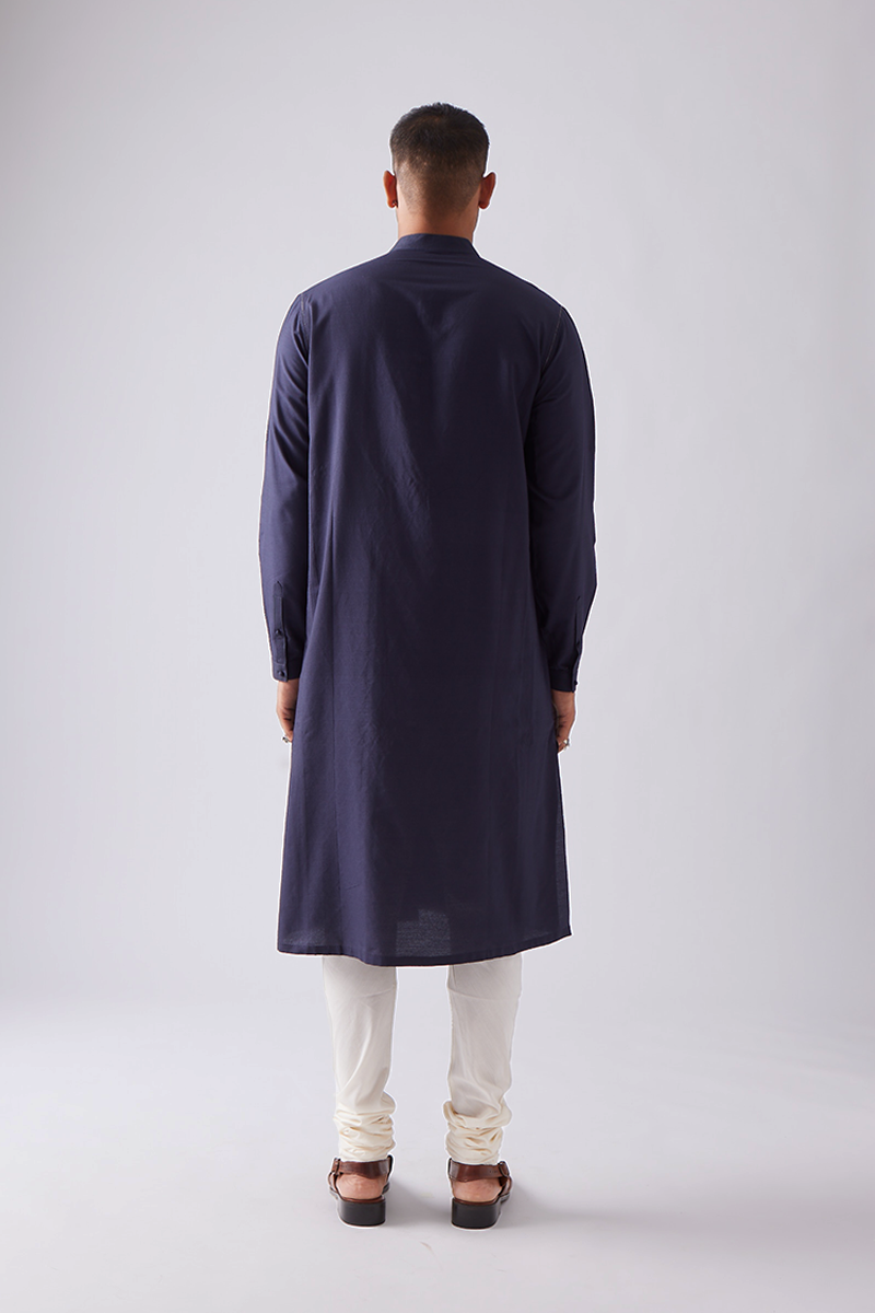 Kelawas Zari Pintuck Kurta Set