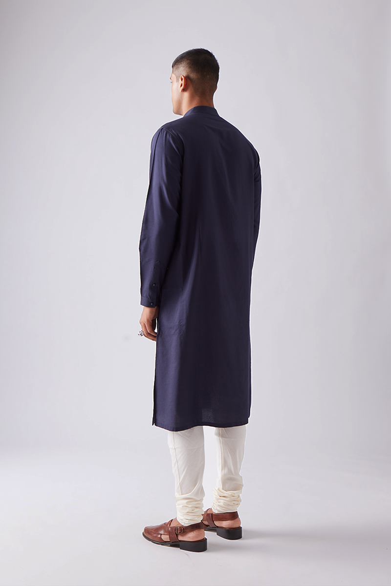Kelawas Zari Pintuck Kurta Set