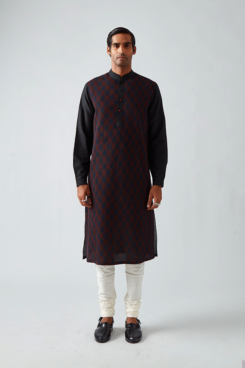 Jaitpura Pintuck Kurta Set