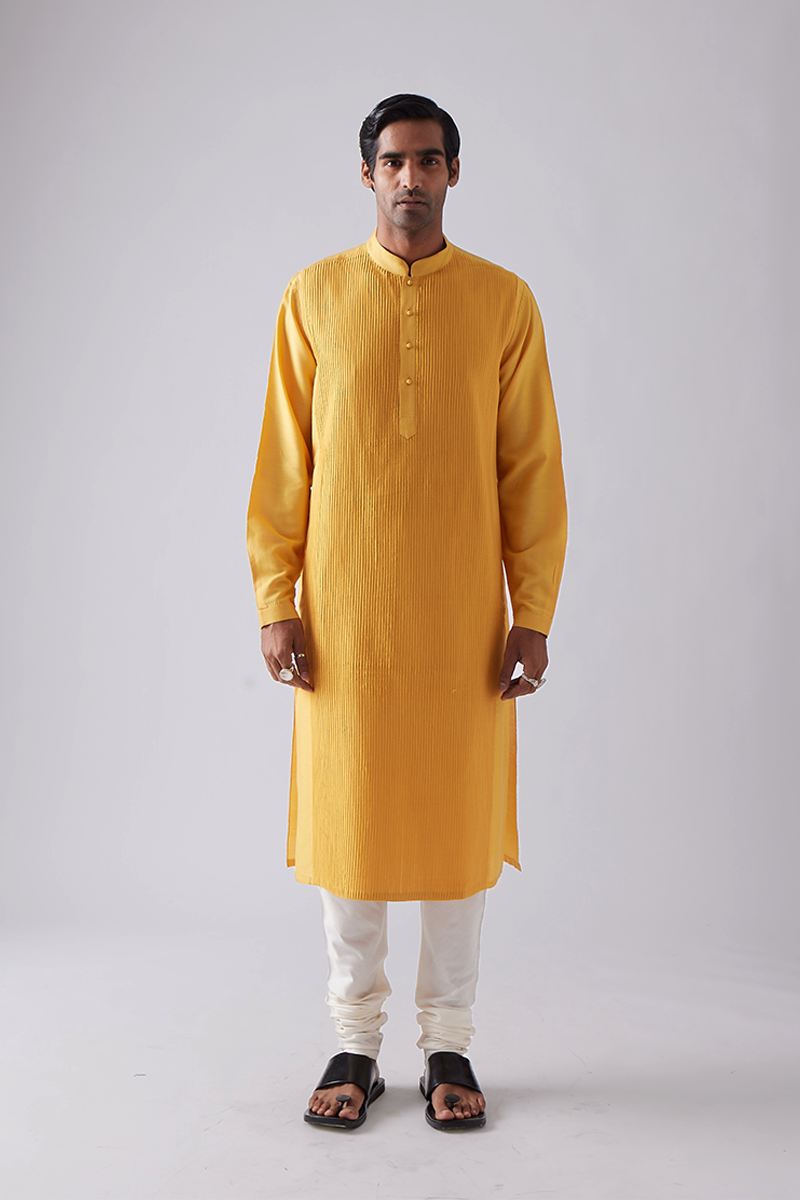 Bhojyara Pintuck Kurta Set