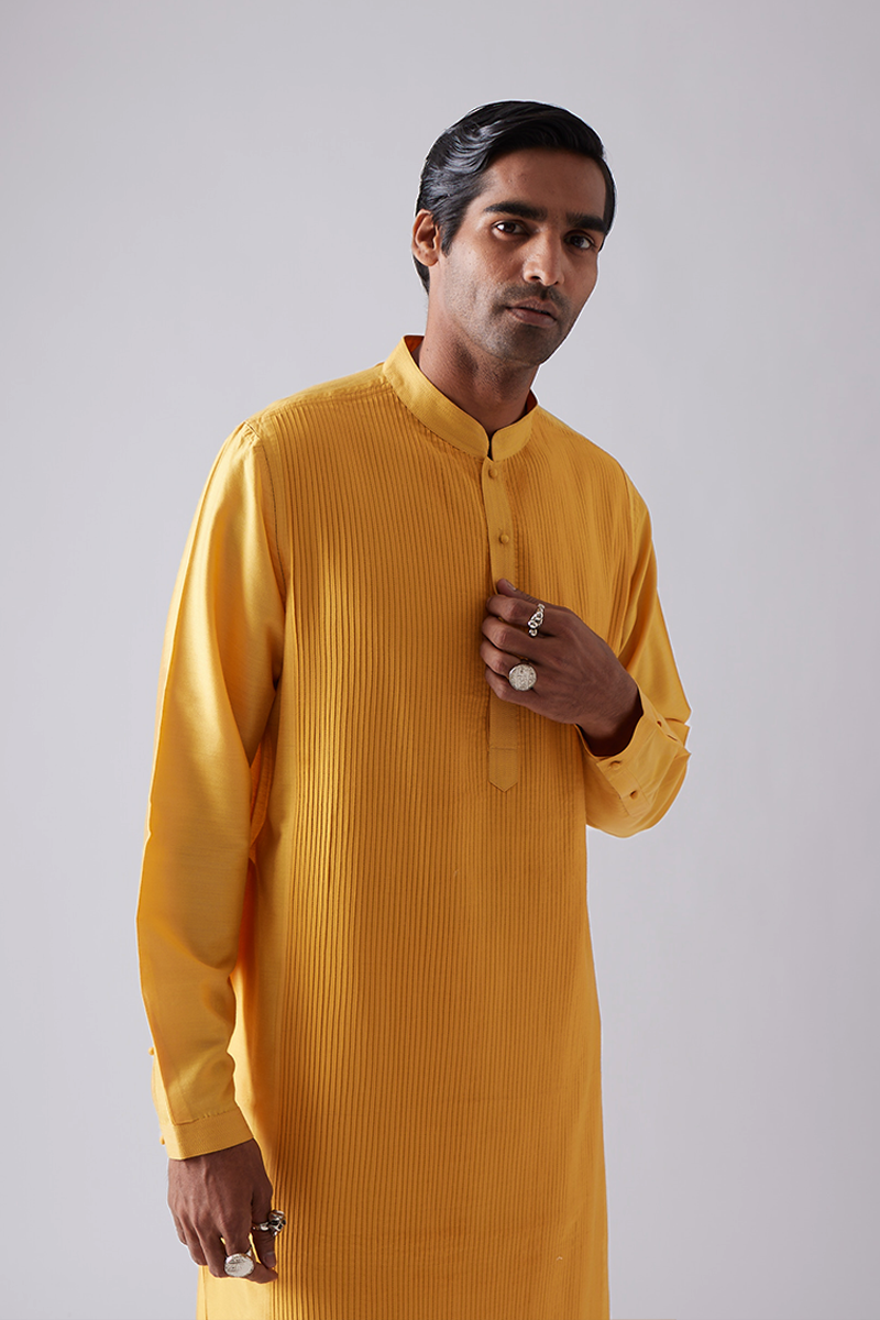 Bhojyara Pintuck Kurta Set