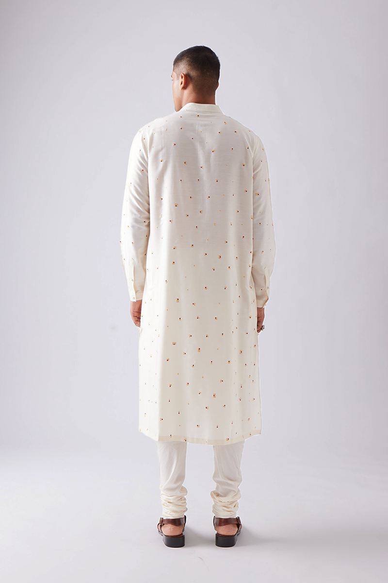 Bhomya Pintuck Kurta Set with Embroidery