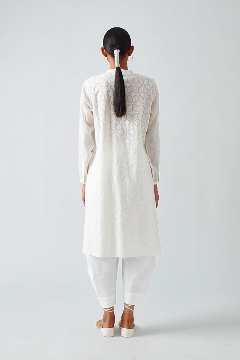 Karwai Chikan Kurta Set