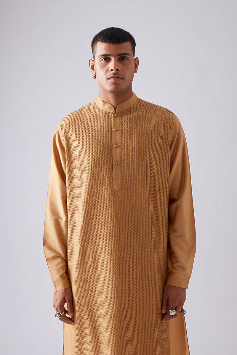 Pachewar Pintuck Kurta Set