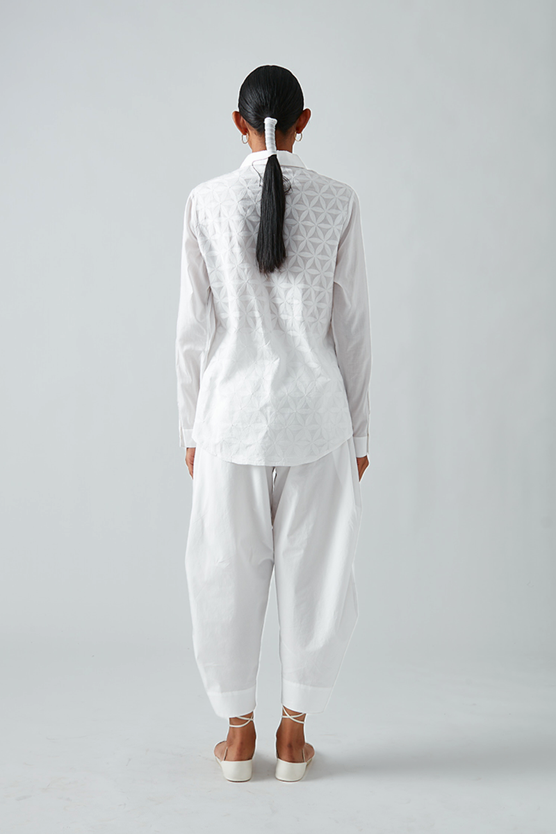 Aktasa Flower Chikan Shirt