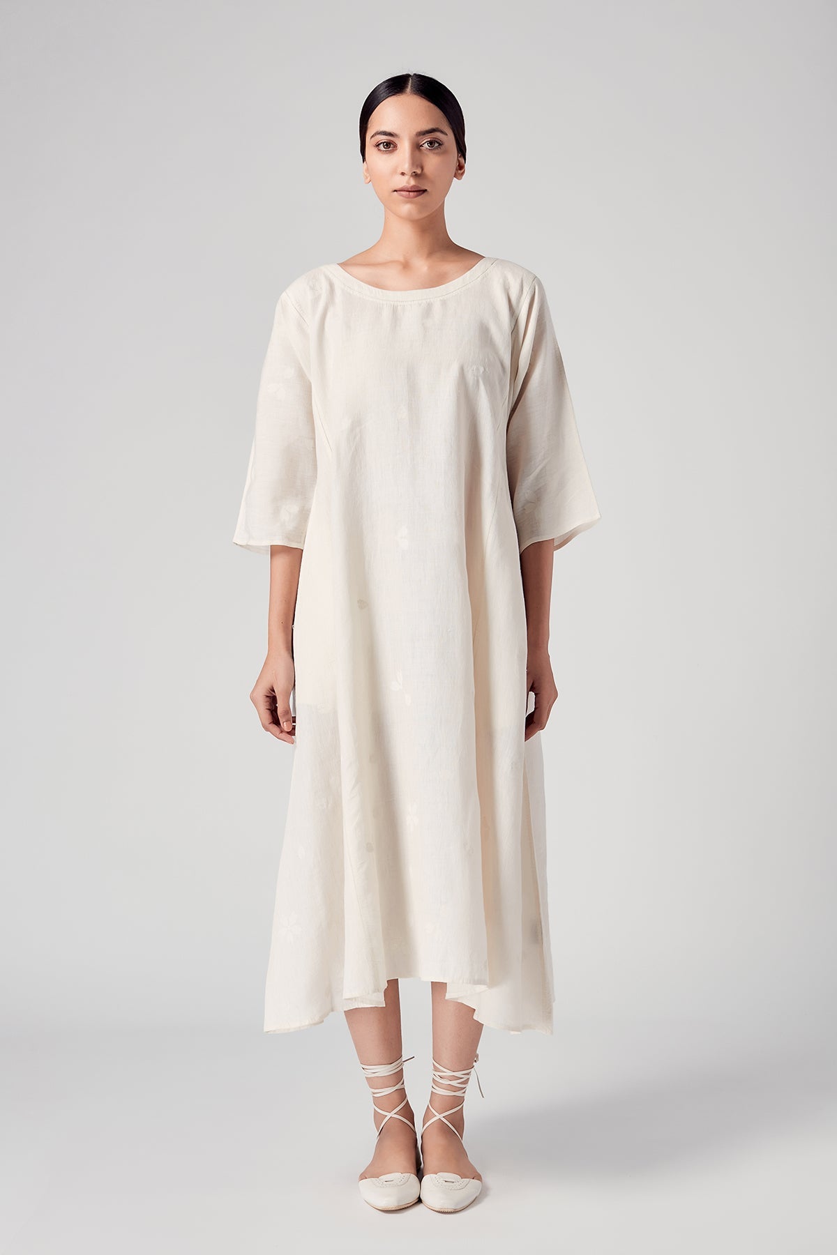 Aida Boat Neck Dress