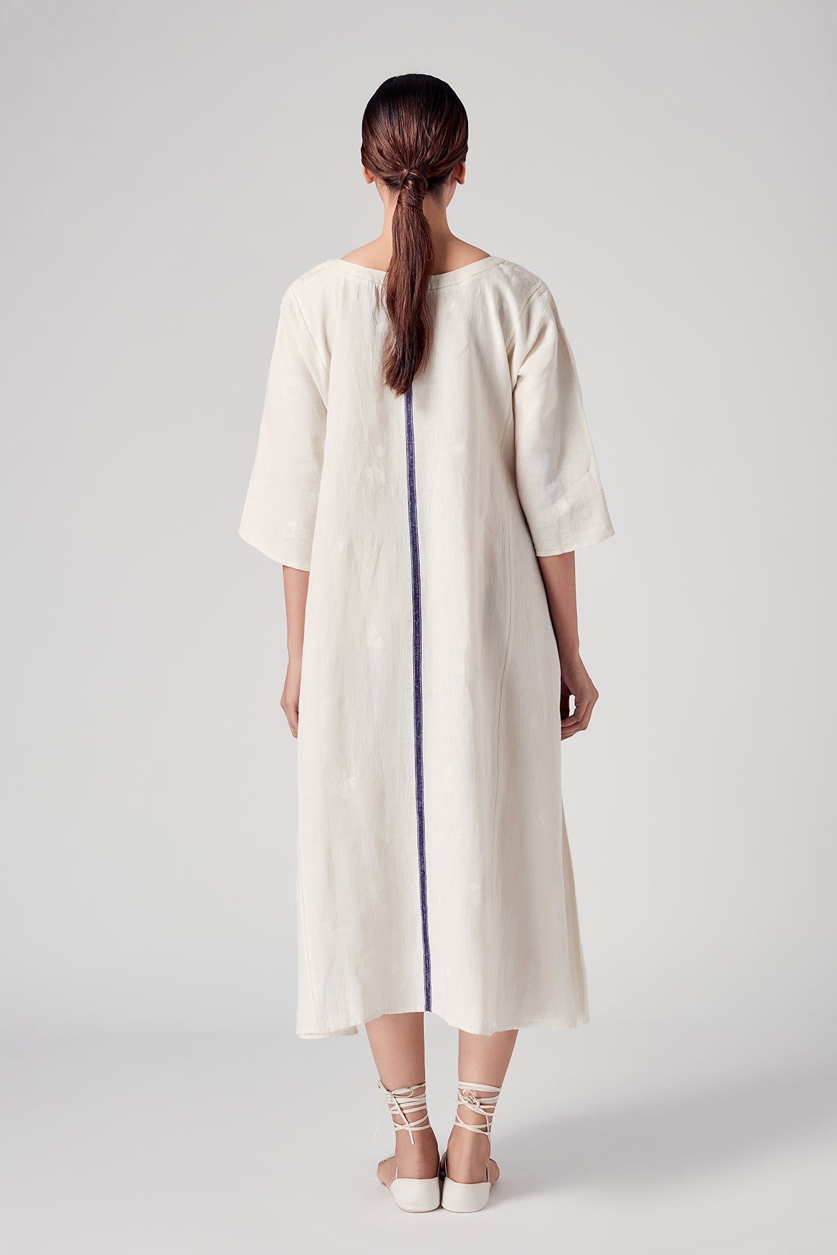 Aida Boat Neck Dress