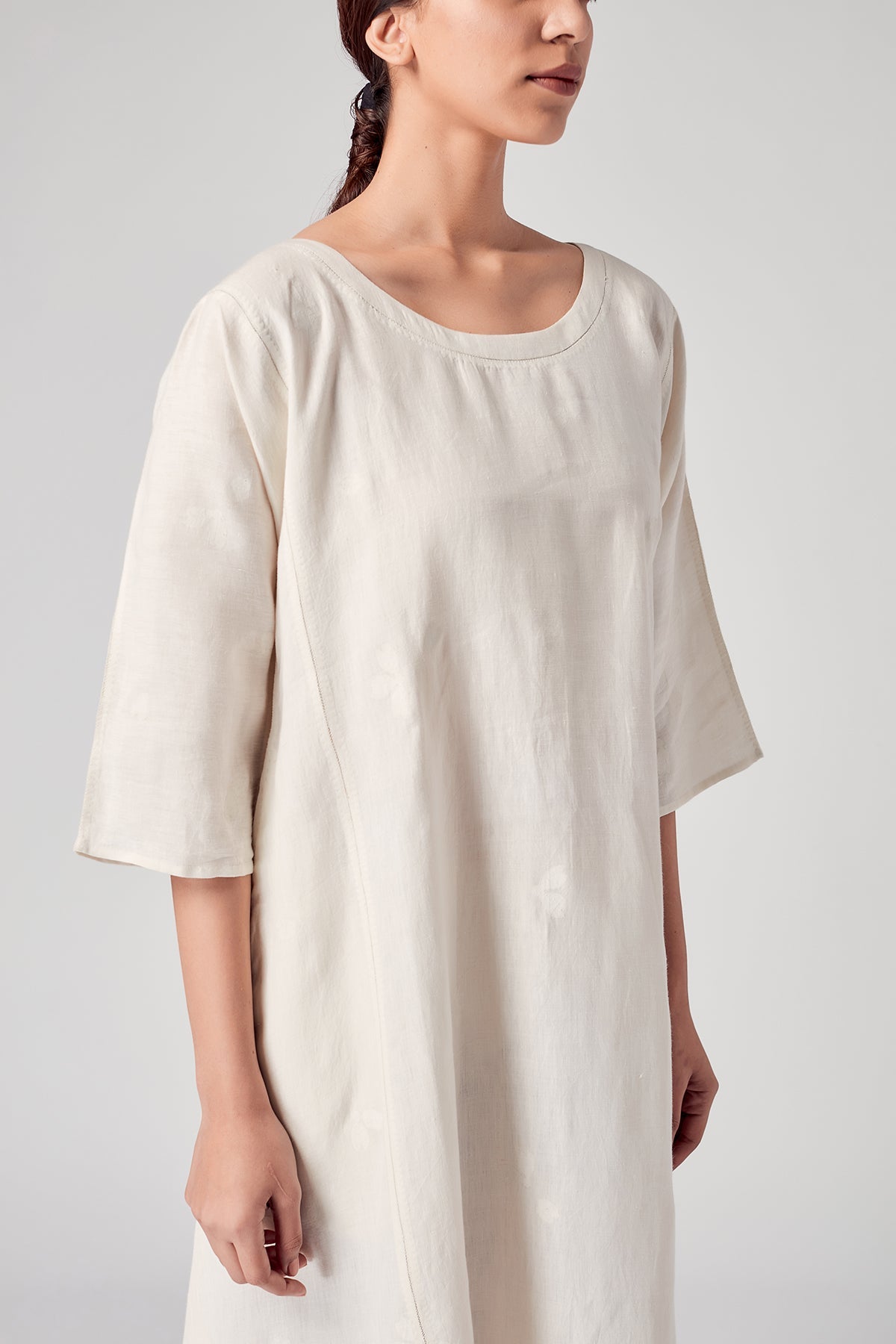 Aida Boat Neck Dress