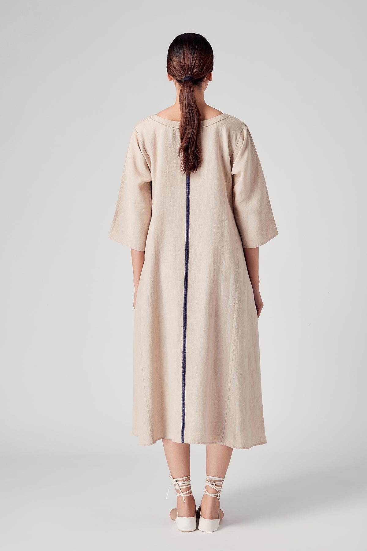 Aida Boat Neck Dress