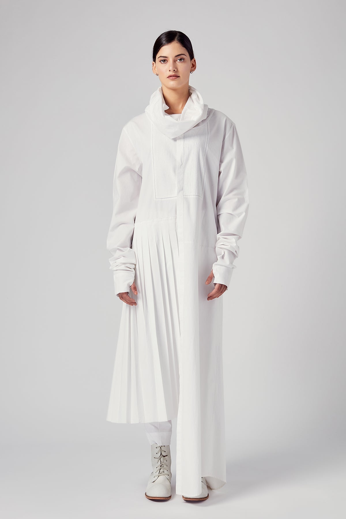 Antela Cowl Neck Dress