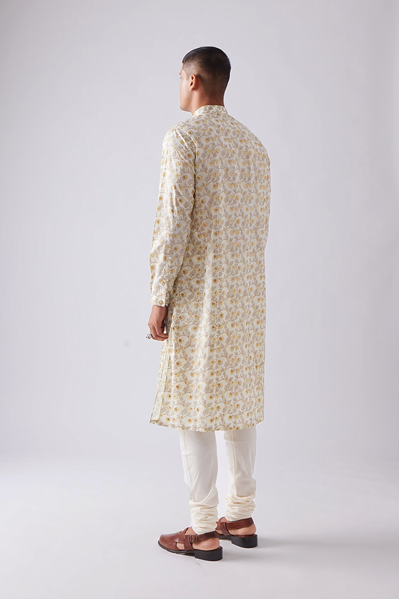 Bageecha Hand Print Kurta Set