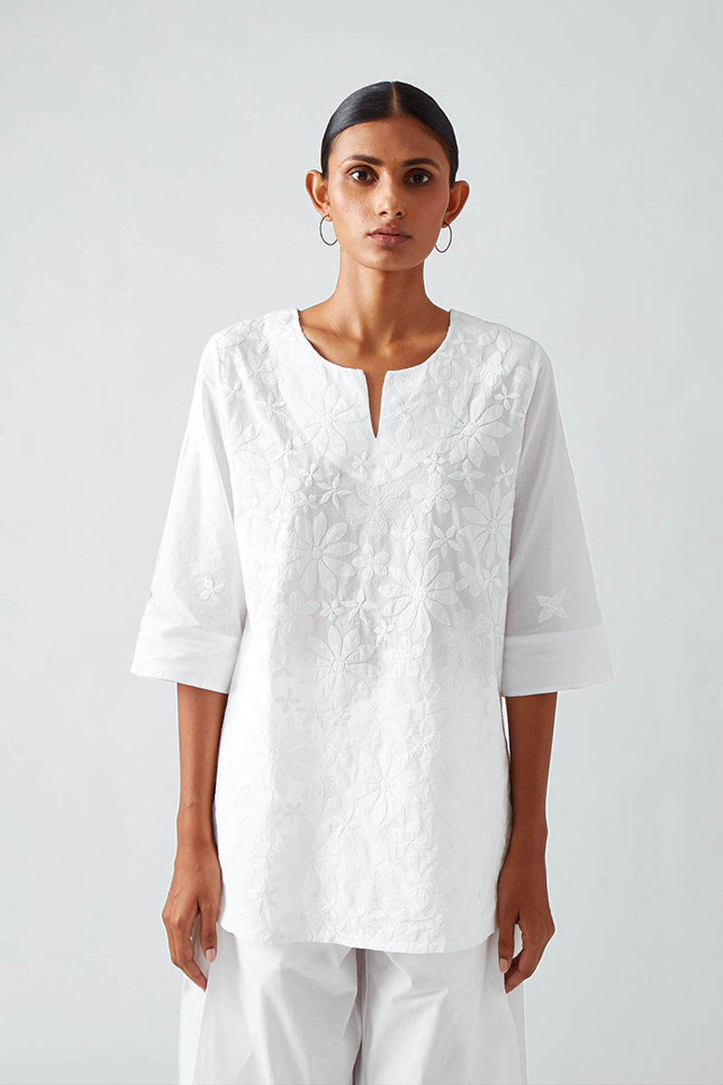 Astoli Chikan Tunic