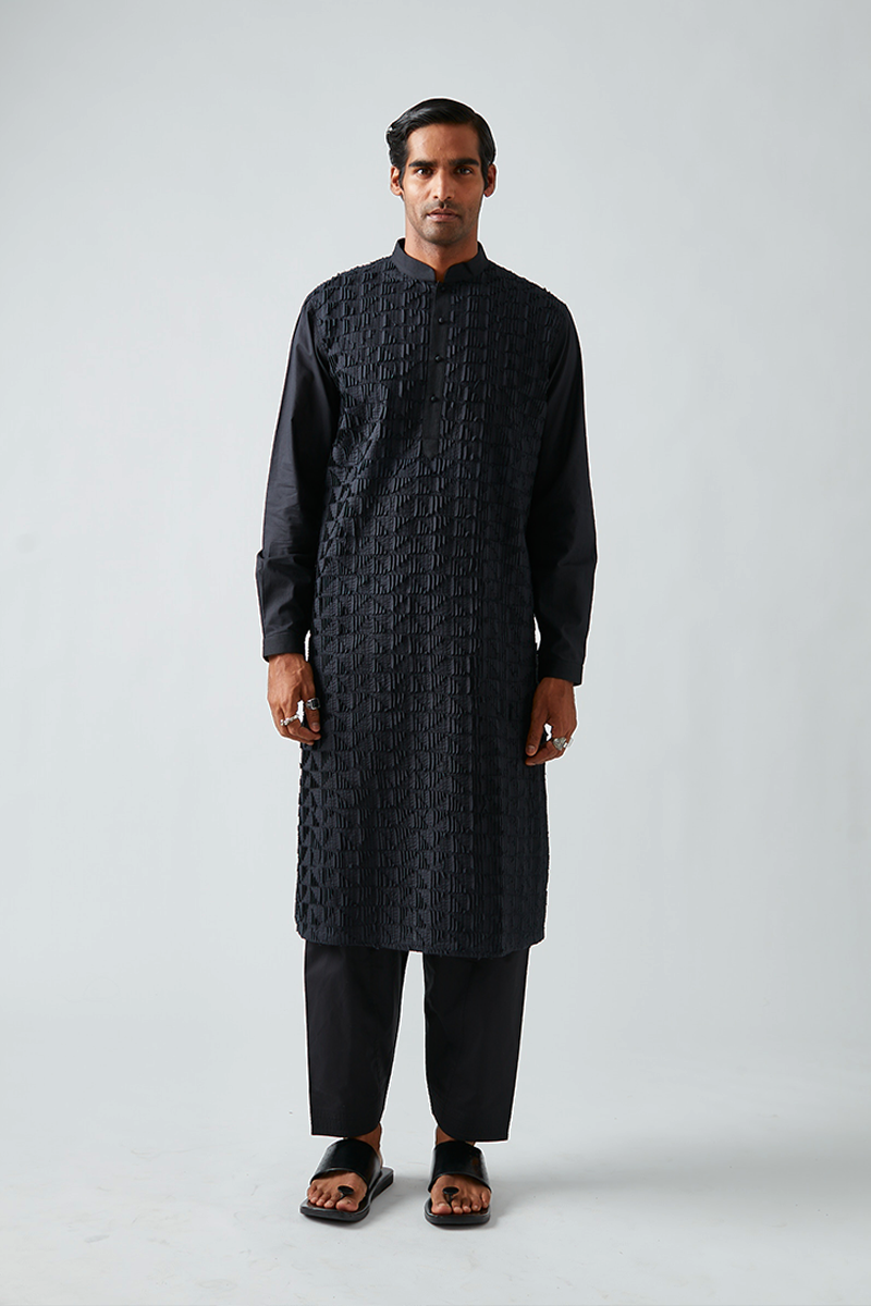 Balahir Textured Kurta Set
