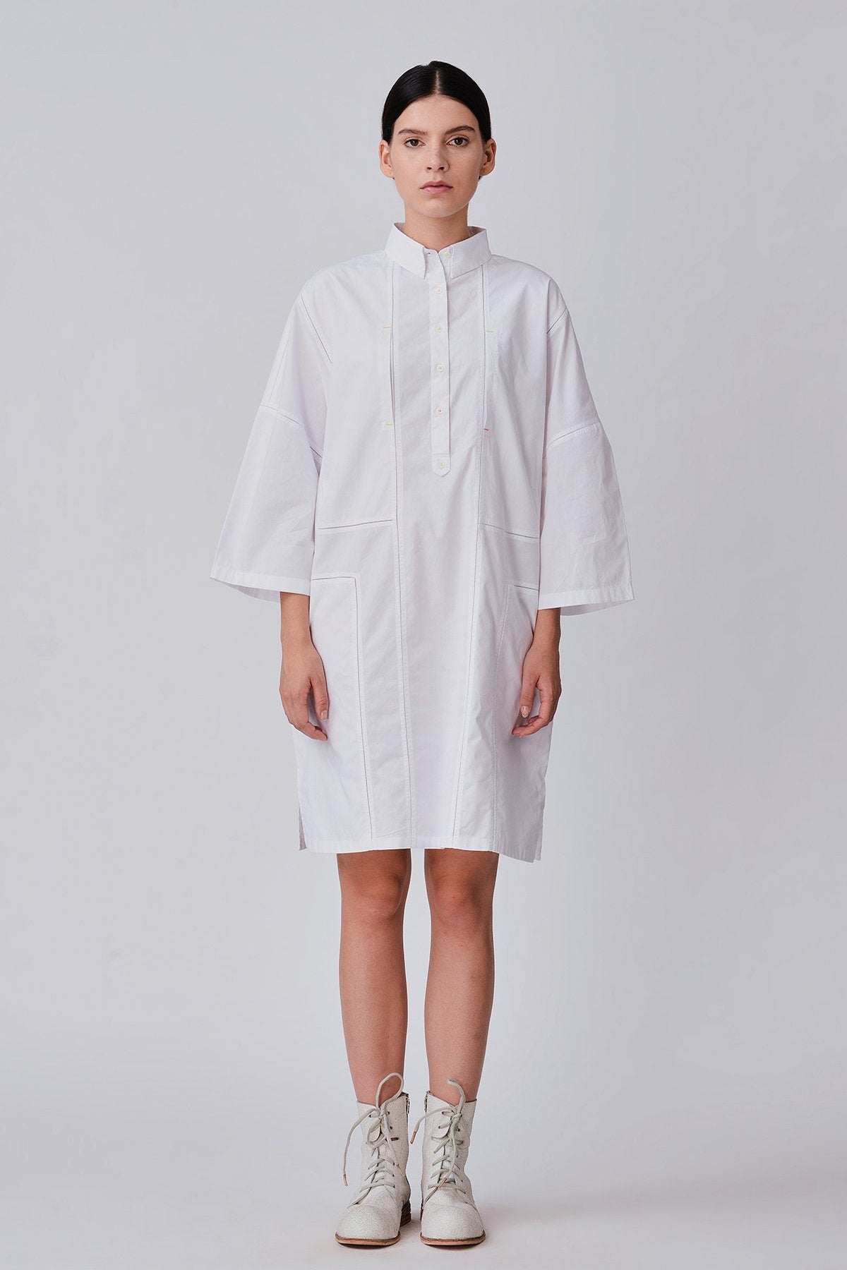 Lanela Patchwork Tunic Dress