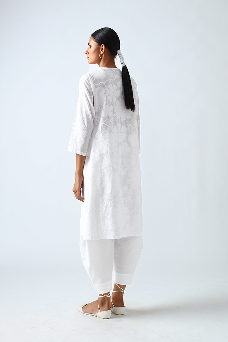 Delunda Chikan Kurta Set